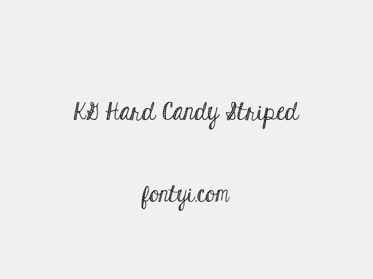 KG Hard Candy Striped