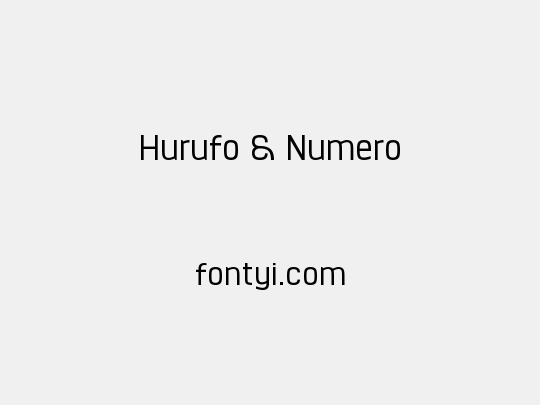 Hurufo & Numero