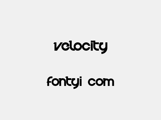 Velocity