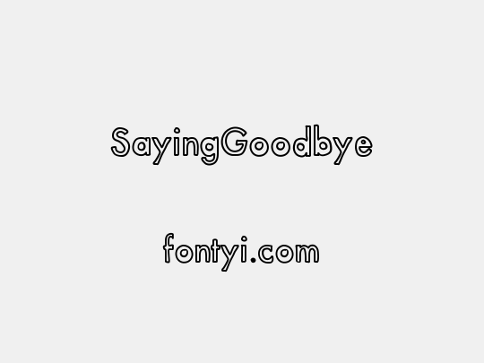 SayingGoodbye