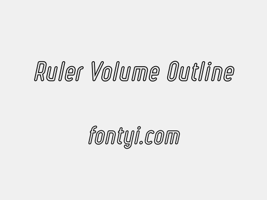 Ruler Volume Outline