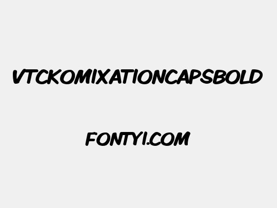 VTCKomixationCapsBold