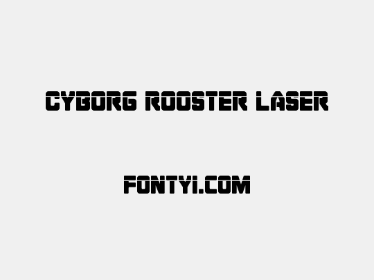 Cyborg Rooster Laser