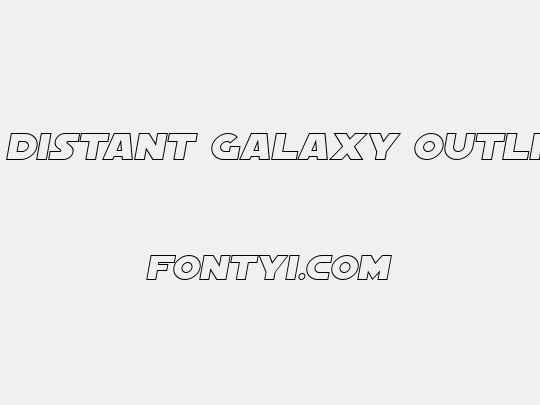SF Distant Galaxy Outline