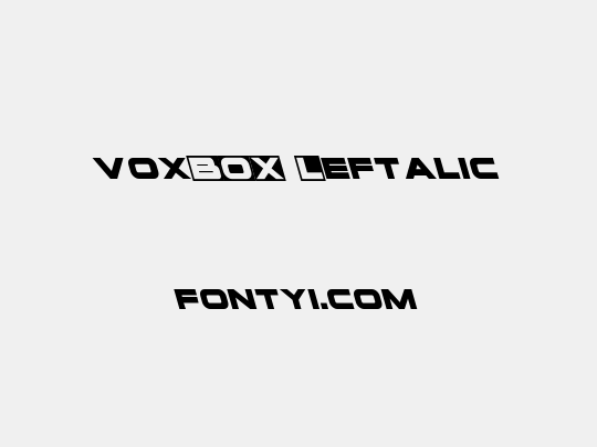 voxBOX Leftalic