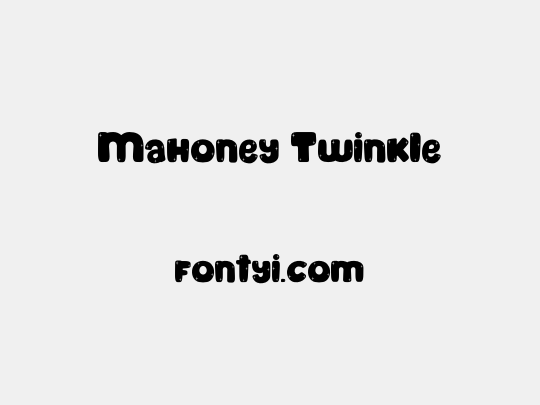 Mahoney Twinkle