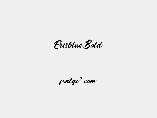 Erisblue Bold