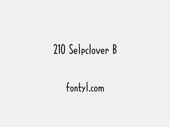 210 Seipclover B