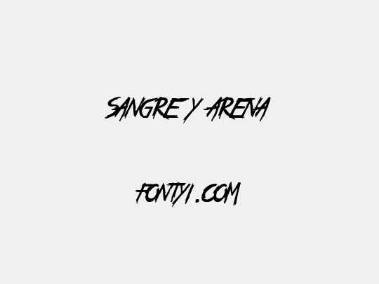 Sangre y Arena