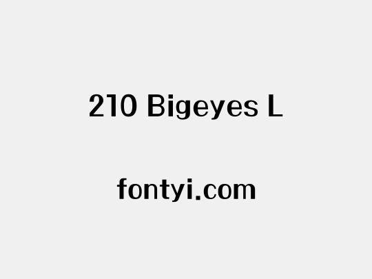 210 Bigeyes L