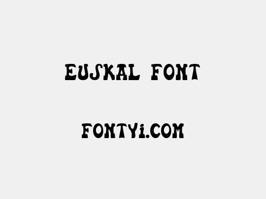 Euskal Font
