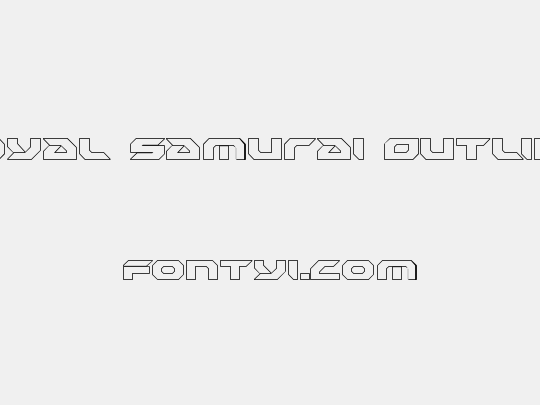 Royal Samurai Outline