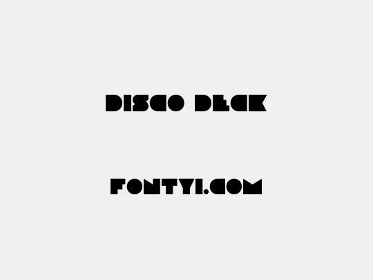 Disco Deck