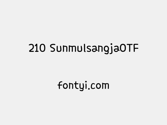 210 SunmulsangjaOTF