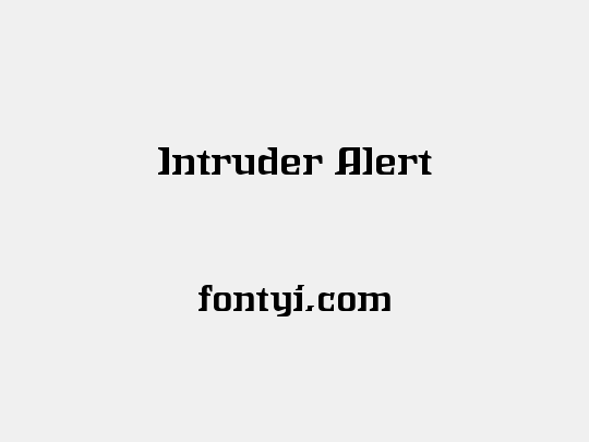 Intruder Alert
