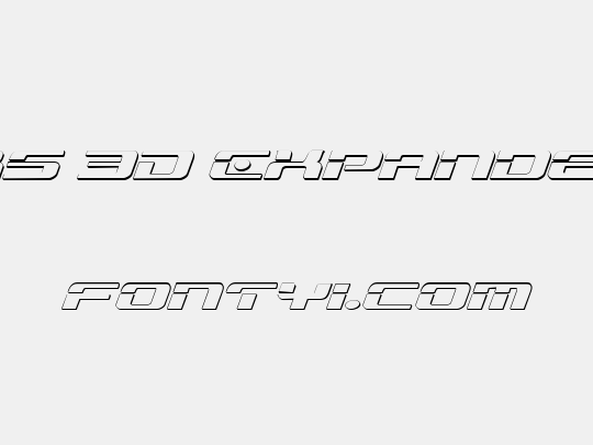 Troopers 3D Expanded Italic
