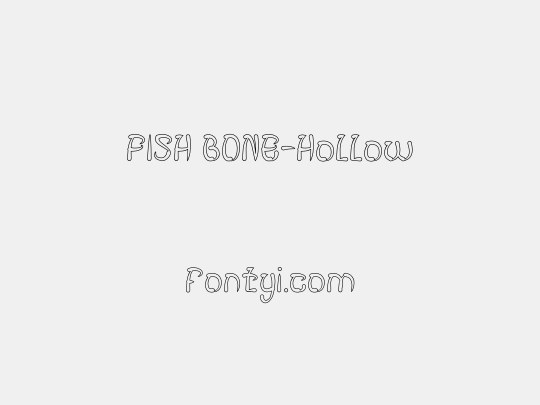 FISH BONE-Hollow