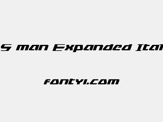 DS man Expanded Italic