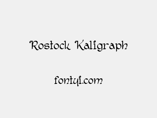 Rostock Kaligraph