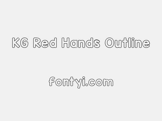 KG Red Hands Outline