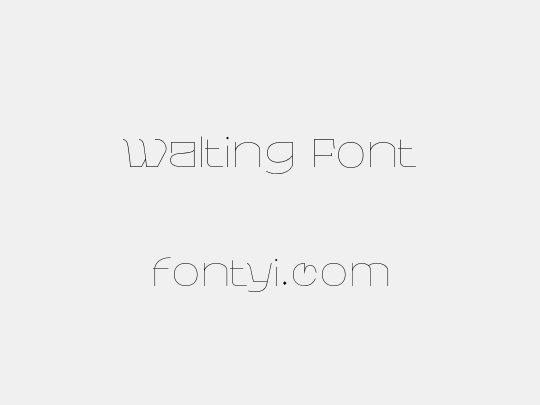 Walting Font