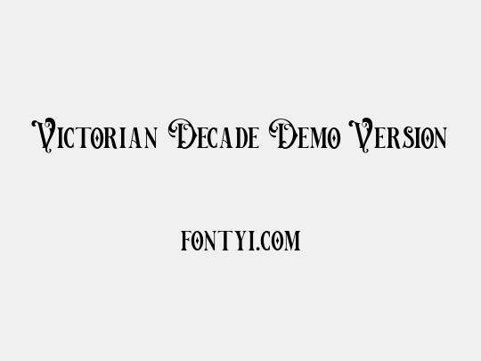 Victorian Decade Demo Version