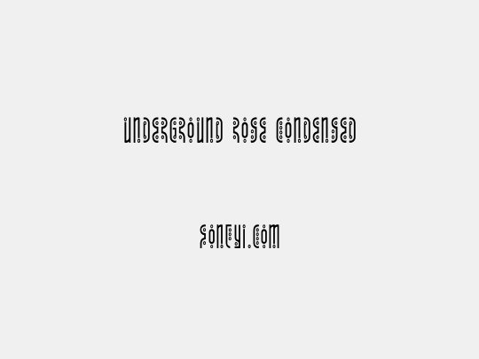 Underground Rose Condensed