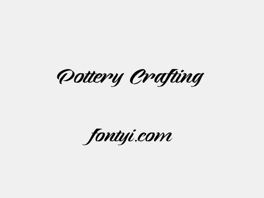 Pottery Crafting