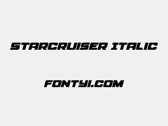 Starcruiser Italic