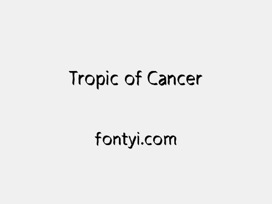 Tropic of Cancer
