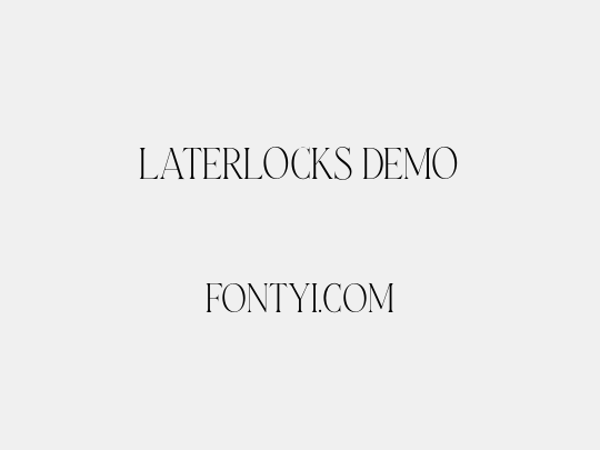 Laterlocks DEMO