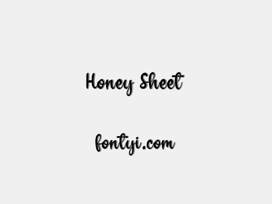 Honey Sheet