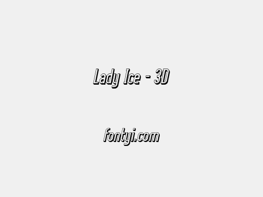 Lady Ice - 3D