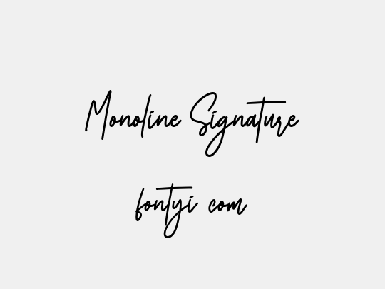 Monoline Signature