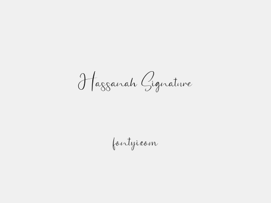 Hassanah Signature