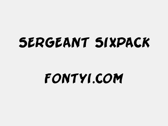 Sergeant SixPack