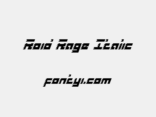 Roid Rage Italic