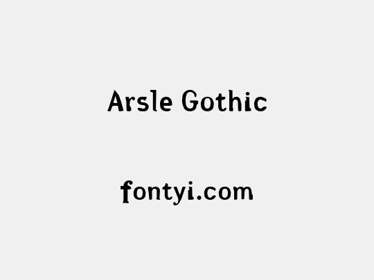 Arsle Gothic