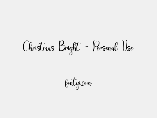 Christmas Bright - Personal Use