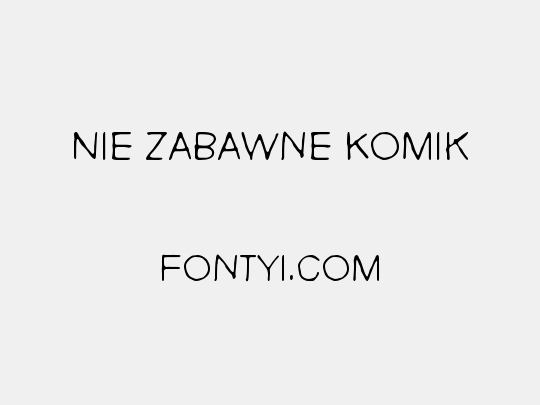 Nie Zabawne Komik