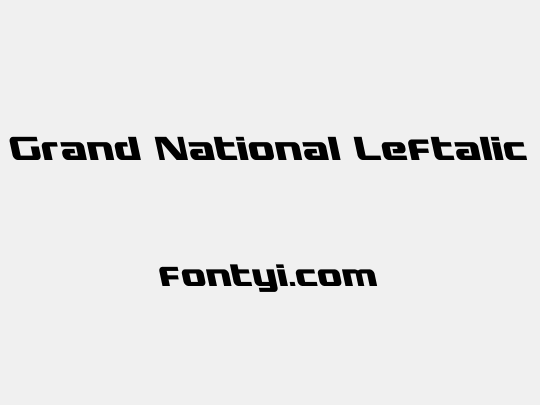 Grand National Leftalic