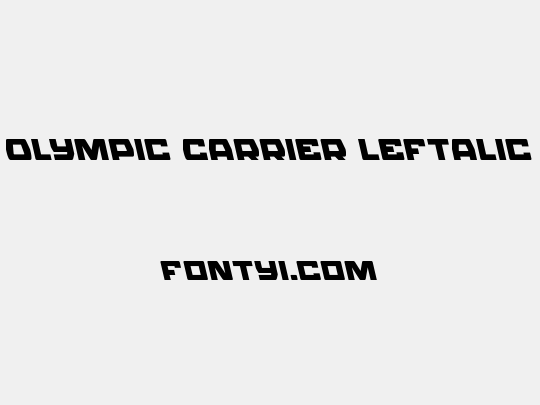 Olympic Carrier Leftalic