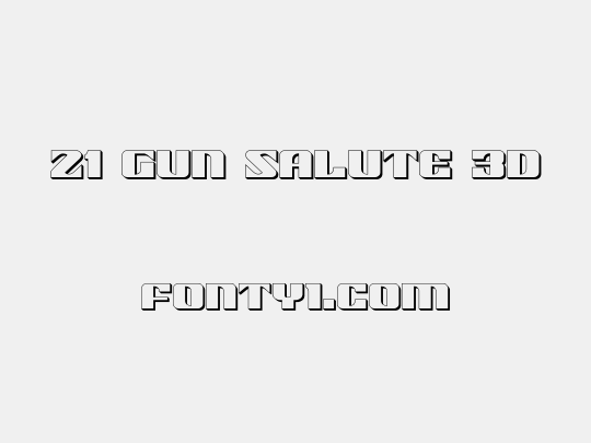 21 Gun Salute 3D