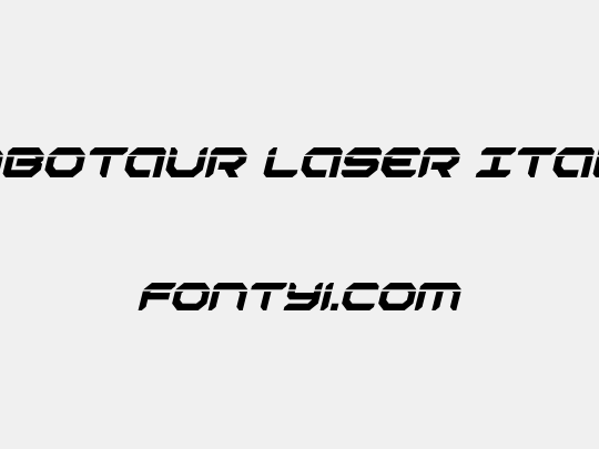 Robotaur Laser Italic