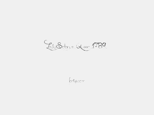 Lady Solarus . Queen .1789.