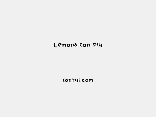Lemons Can Fly