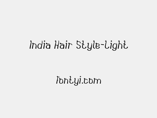 India Hair Style-Light