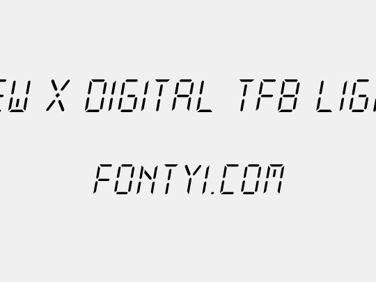 New X Digital tfb Light