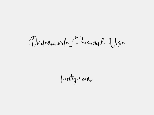 Ondemande_Personal Use