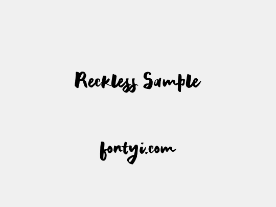 Reckless Sample